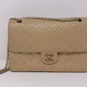 Authentic Chanel double flap medium bag